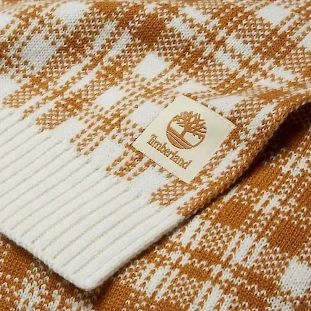 NWT Timberland Cream/white Scarf